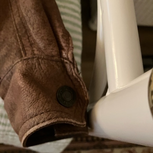 ADVENTURE BOUND ORIGINALS WORLDWIDE TRADING CO BOMBER  LEATHER JACKET BELT ZIP - Picture 10 of 16